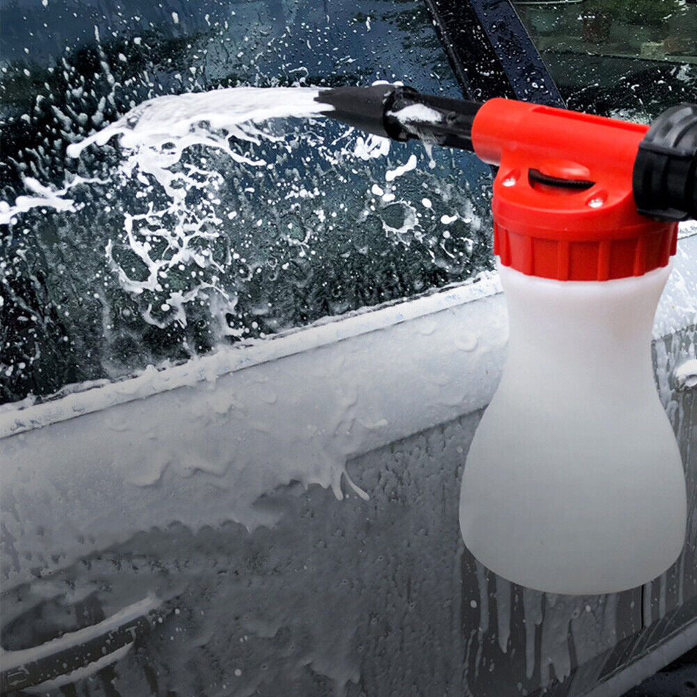 Snow Foam Car Wash Spray Gun Lance Uses Hose Pipe Sprayer 900ML Handheld Bottle