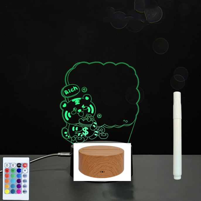 3D Acrylic LED Message Board – Handwriting Light-Up Sign for Home Decor