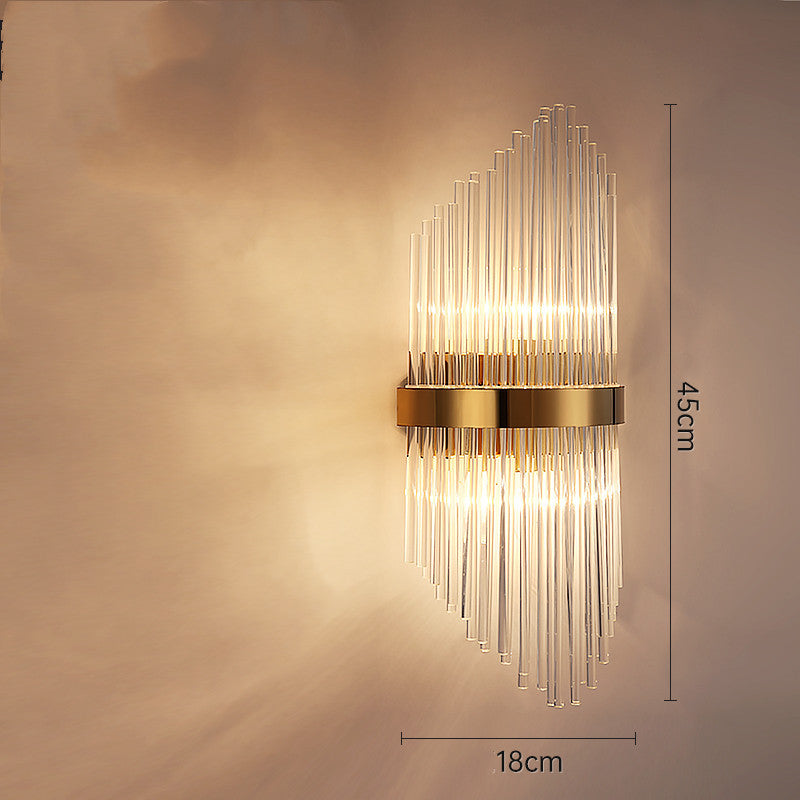 Luxury Crystal Bedside Lamp – Transparent Modern Night Light