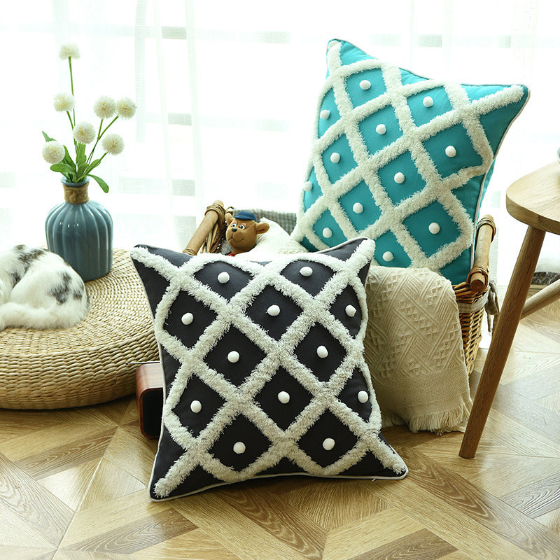 Moroccan Tufted Ball Pillow – Chic & Cozy Decorative Cushion