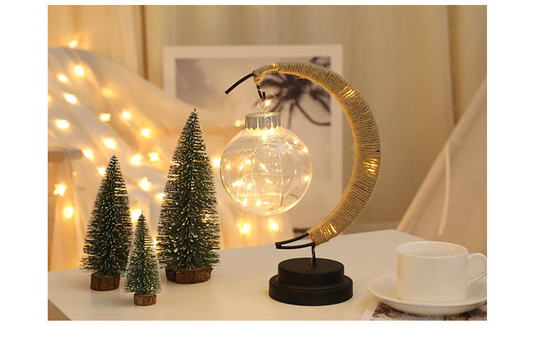 LED Moon Ball Lamp – Soft Glow Night Light for Cozy Ambiance