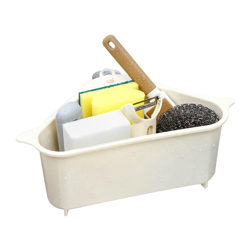 Triangle Sink Storage Rack – Multi-Functional Dish Sponge Holder
