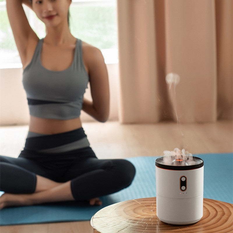 Volcanic Flame Diffuser – Relaxing Aroma & Soft Night Light Glow
