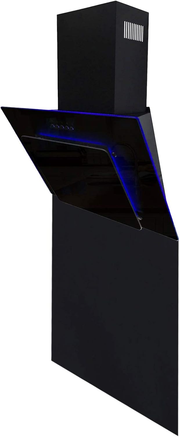 SP60BL 60Cm X 75Cm Black Toughened Kitchen Glass Splashback