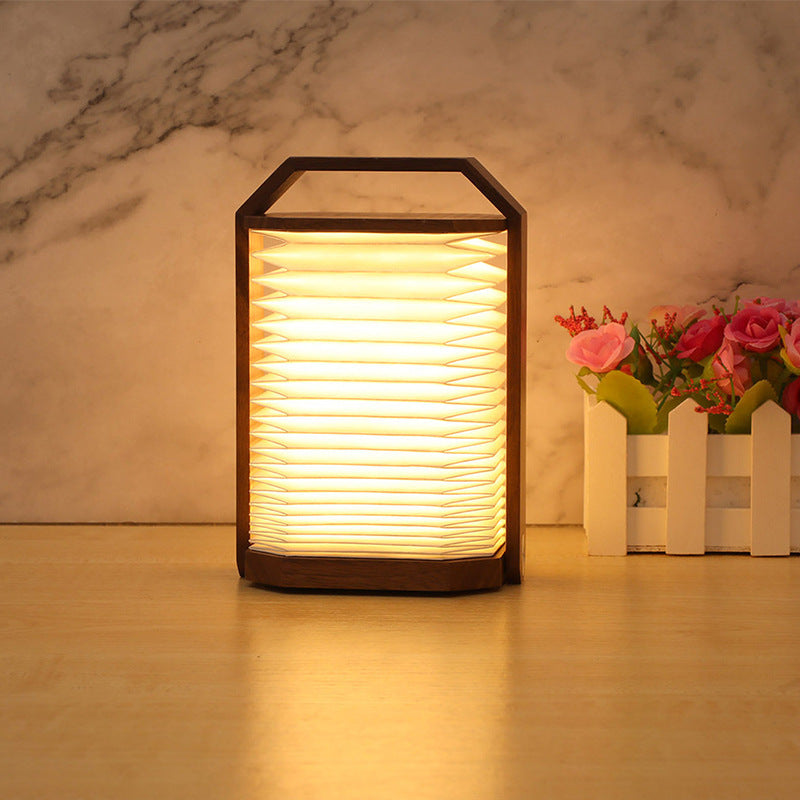 Wooden Hand LED Lamp – Unique Bedside Light for Home Interiors