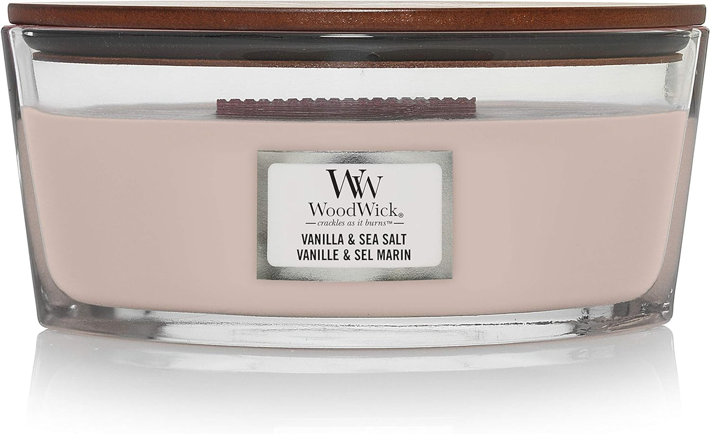 Scented Candle with Crackling Wick, Vanilla Bean Large Hourglass Candle, Long Burning Candles: up to 130 Hours, Perfect Gifts for Women