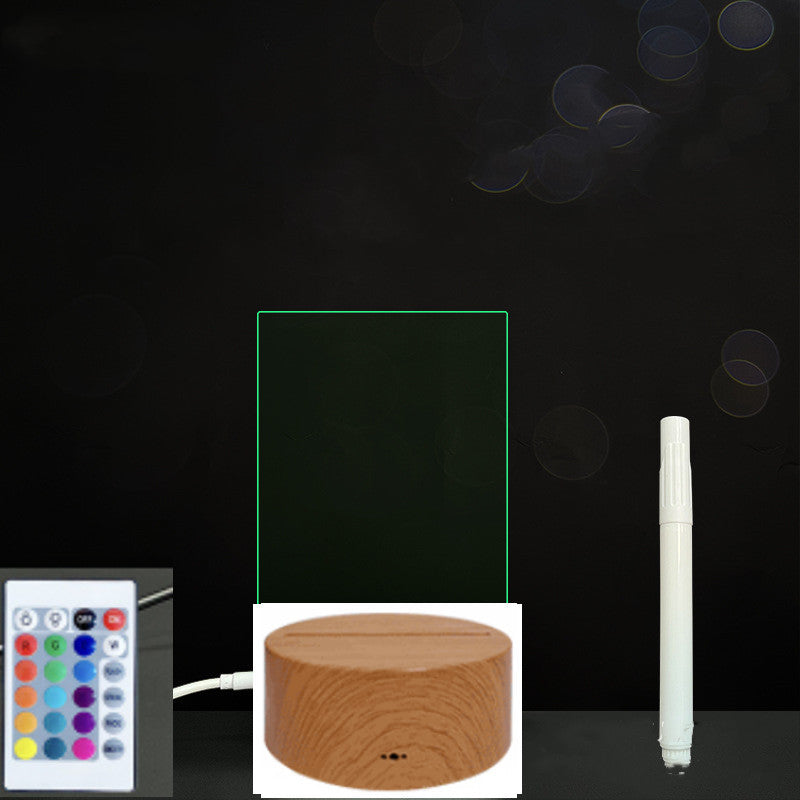 3D Acrylic LED Message Board – Handwriting Light-Up Sign for Home Decor