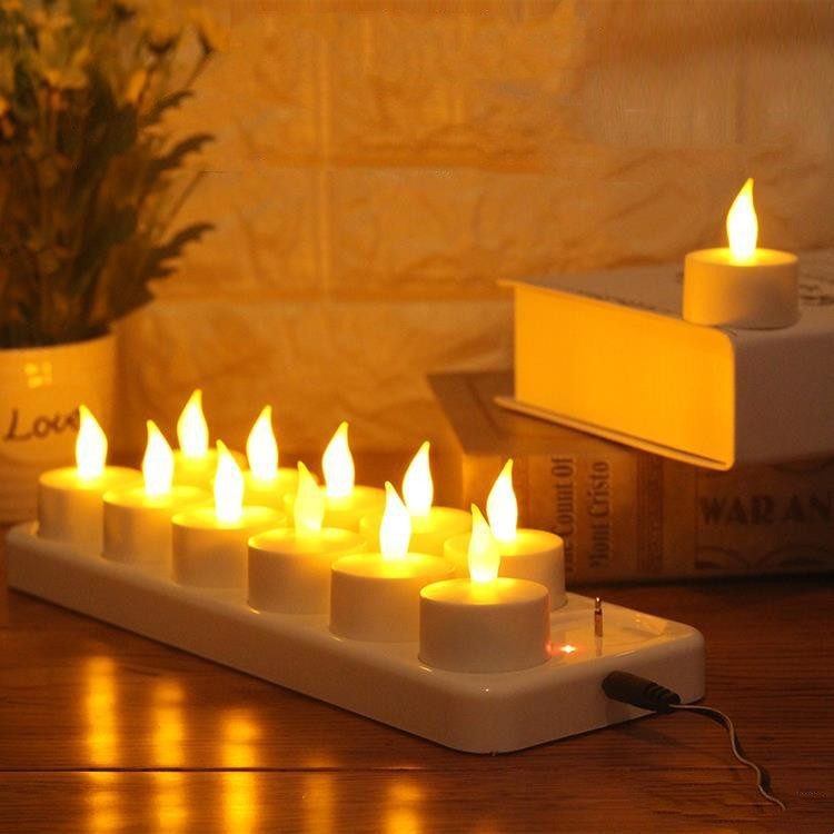 12 LED Rechargeable Flameless Candles – Long-Lasting & Eco-Friendly