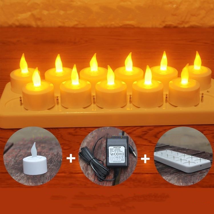 12 LED Rechargeable Flameless Candles – Long-Lasting & Eco-Friendly