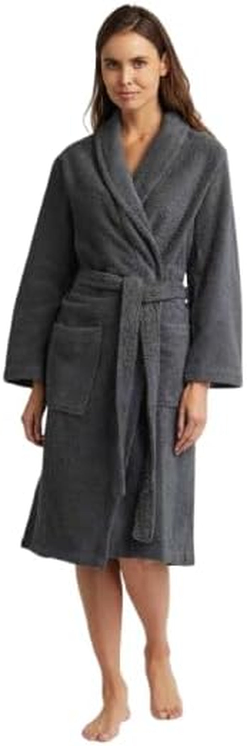 White Terry Towel Bathrobe Dressing Gowns100% Egyptian Cotton Beach Body Wrap Lightweight for All Seasons Spa Hotel Sleepwear Comfort