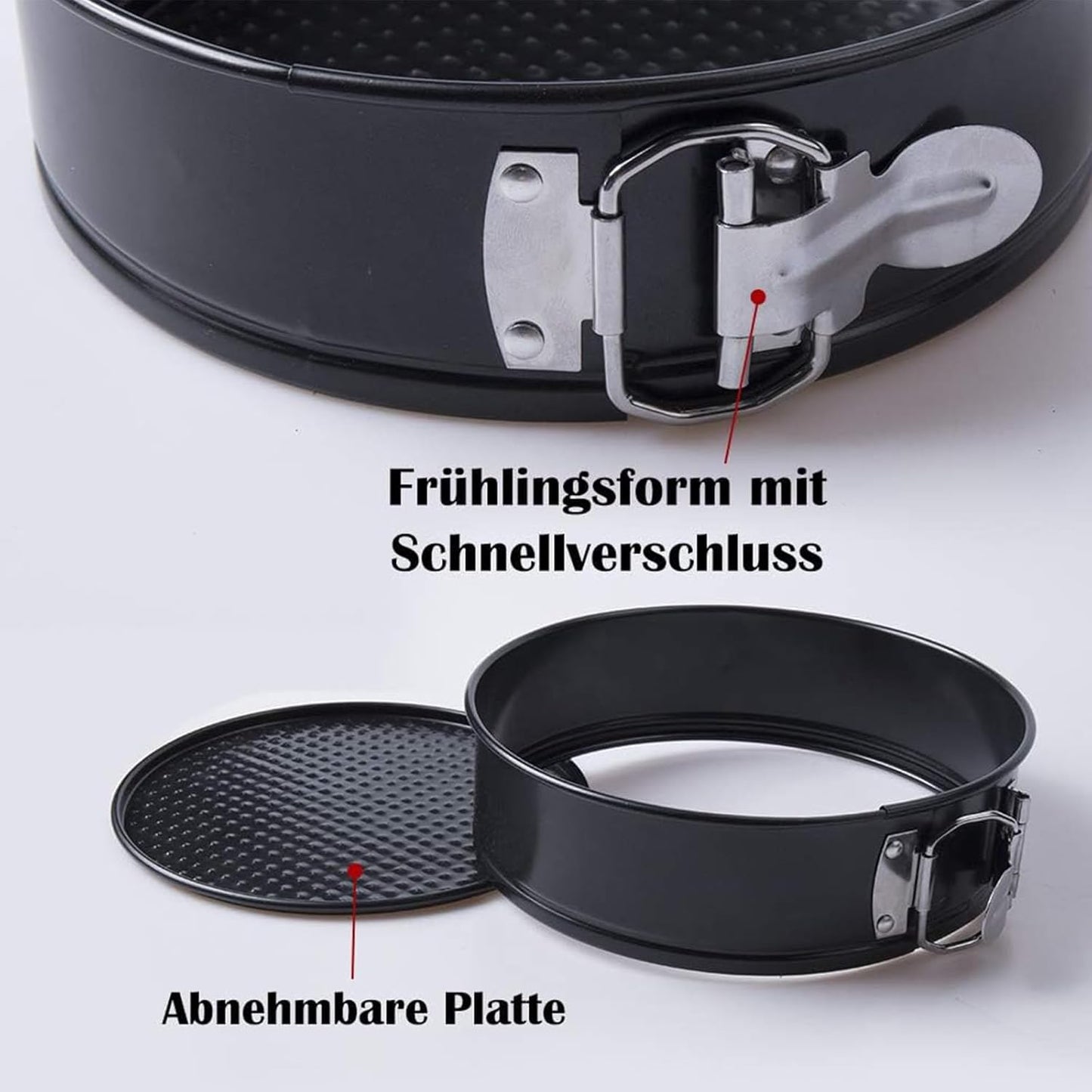 Cake Tins for Baking – 3Pcs round Cake Tin Set – 4/7/9 Inch Cake Tin, – Non-Stick Coating & Leak-Proof – Ideal for Baking Cheesecakes