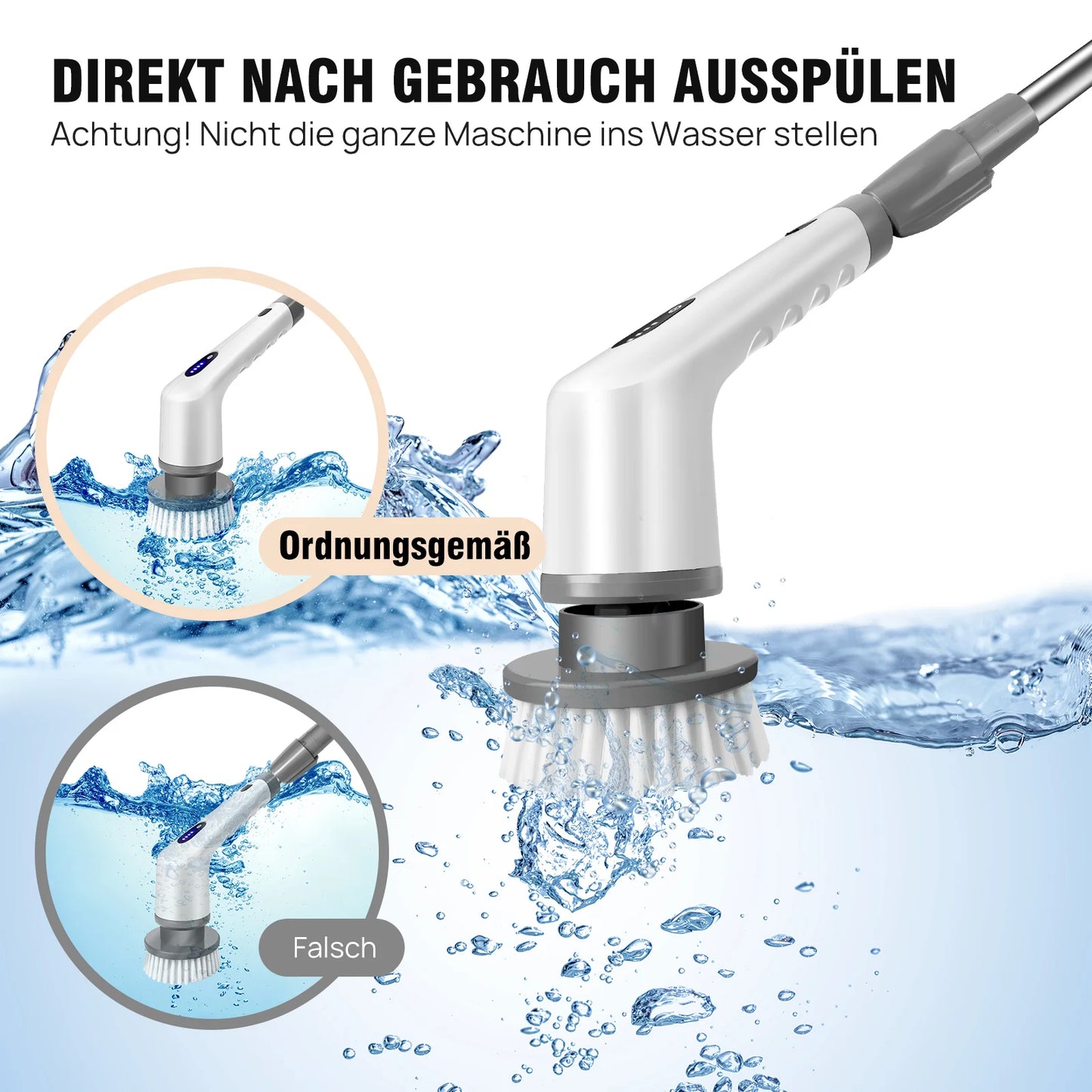 Cordless Power Scrubber – 10-in-1 Electric Brush for Easy Cleaning