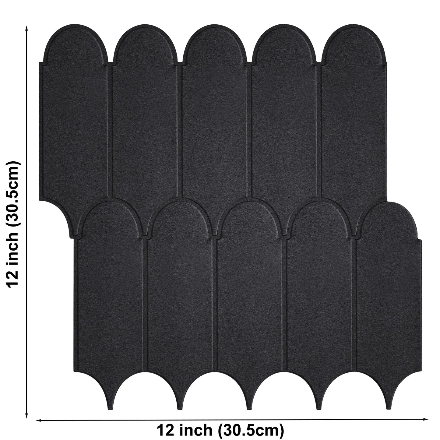 10 Pieces Peel and Stick Herringbone Wall Tiles DIY Kitchen Backsplash Big SIze Wall Sticker Waterproof Vinyl Wallpaper for Home