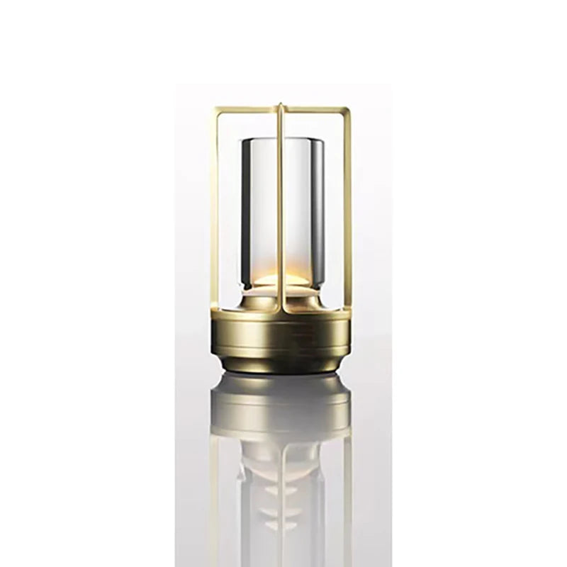 rechargeable crystal lamp Plastic bedside table bedroom led Touch table lamp Restaurant decoration atmosphere Night light