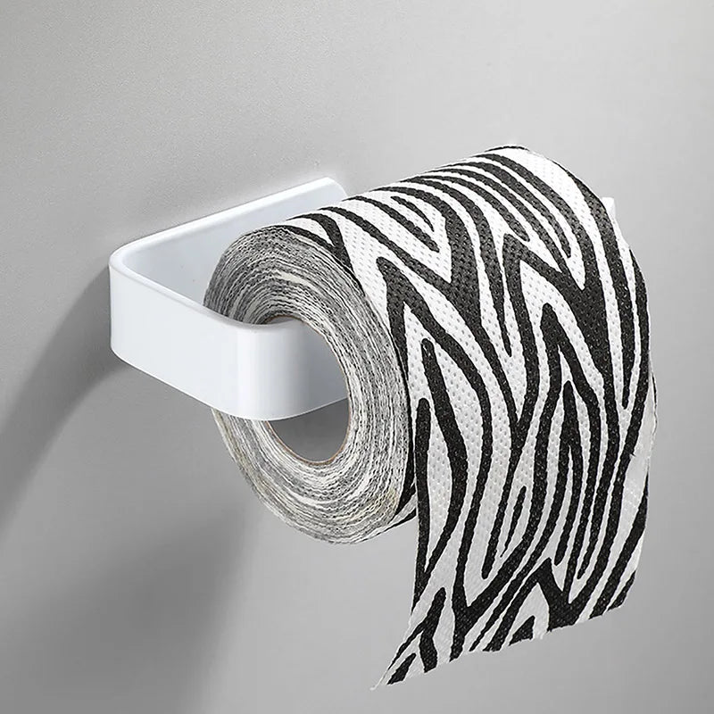 Self-Adhesive Toilet Paper Holder | Wall-Mounted Tissue & Towel Dispenser
