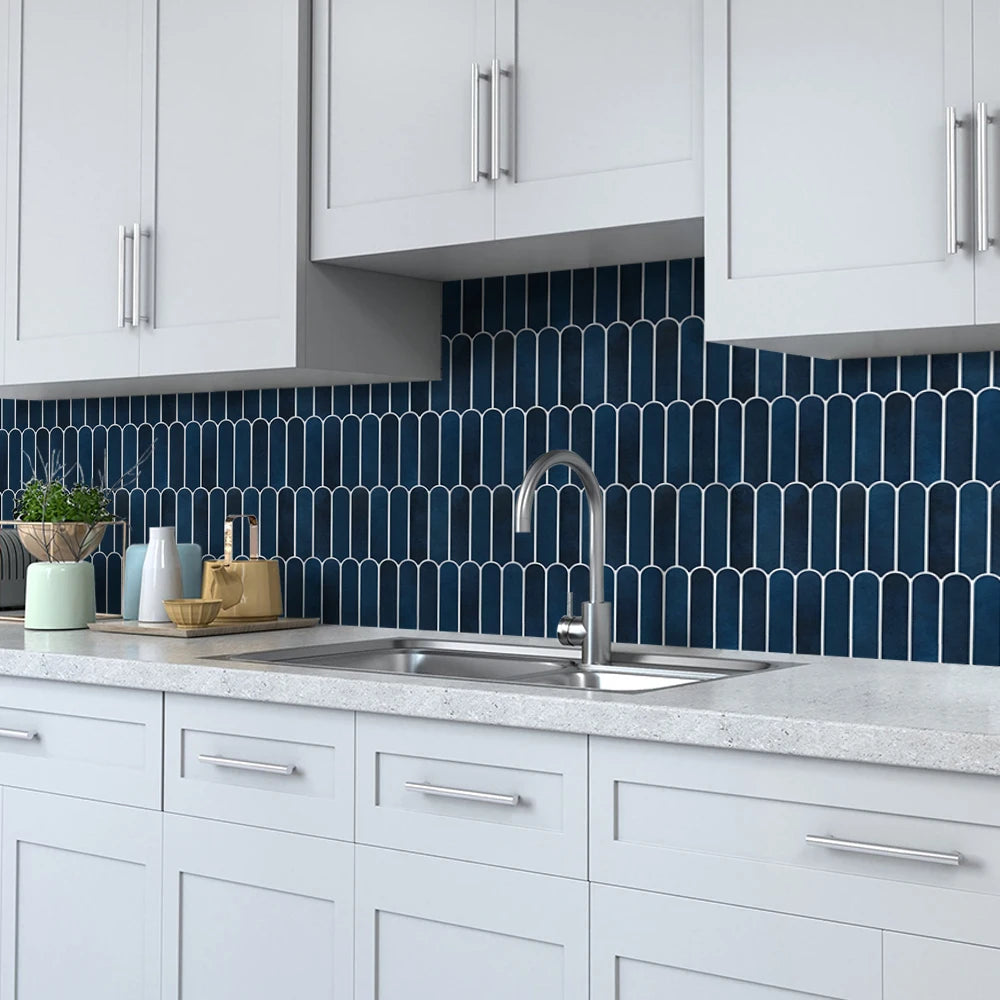 3D Tile Stickers, Self-adhesive Pink Tile Backsplashes for Kitchen, Bathroom Walls, Water and Mold Resistant, Matt, 30x30cm