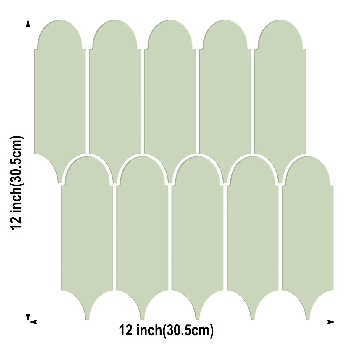 10 Pieces Peel and Stick Herringbone Wall Tiles DIY Kitchen Backsplash Big SIze Wall Sticker Waterproof Vinyl Wallpaper for Home