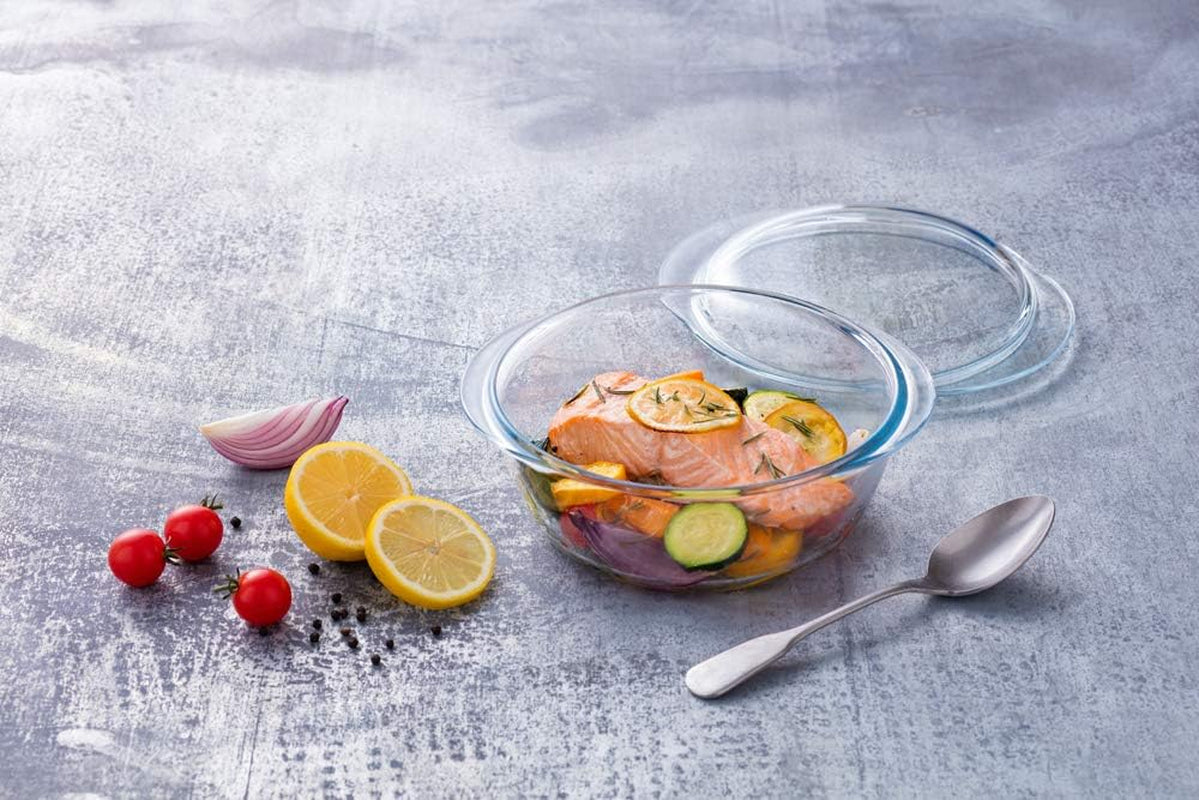 Essentials - Set of 3 Glass Casseroles High Resistance 1,4L/2,1L/3L