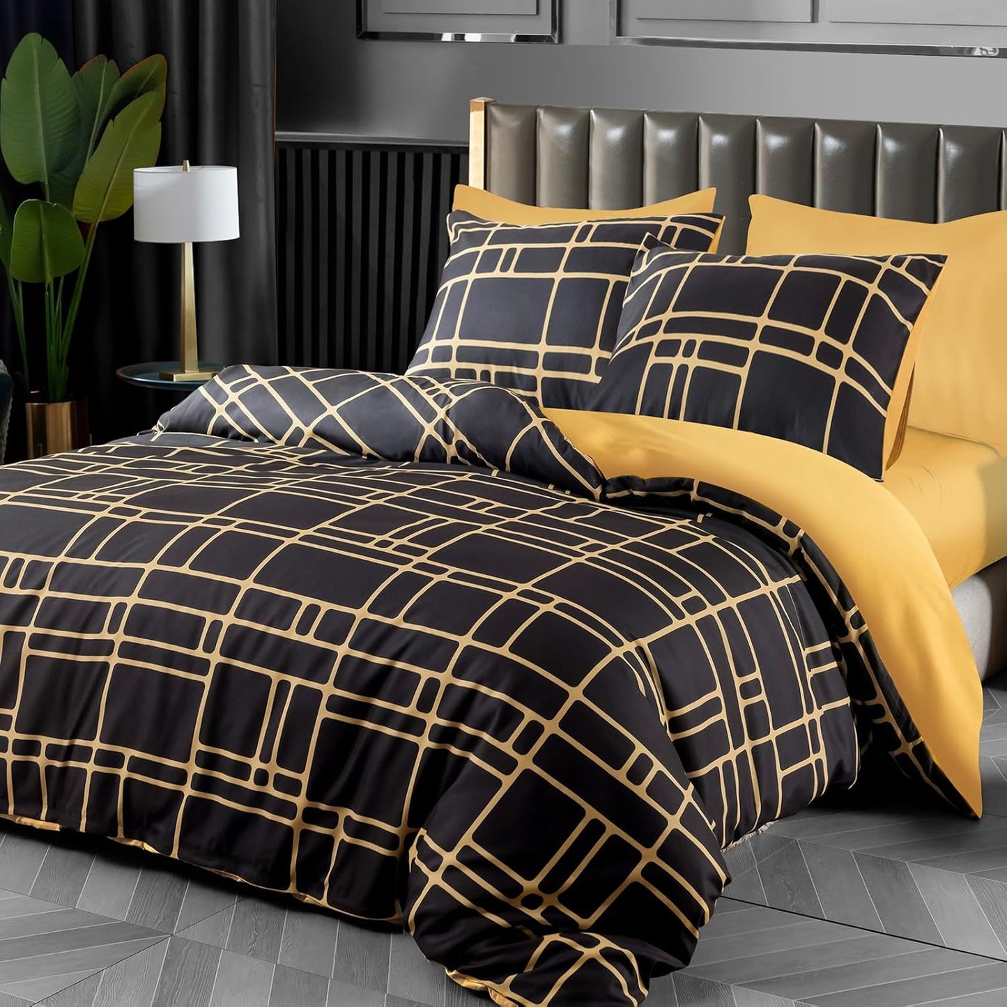 Double Duvet Set Premium Brushed Microfiber Duvet Cover Double Ultrasoft Hypoallergenic Duvet Double Cover Set Non Iron Luxury Bedding Set with Zipper Closure