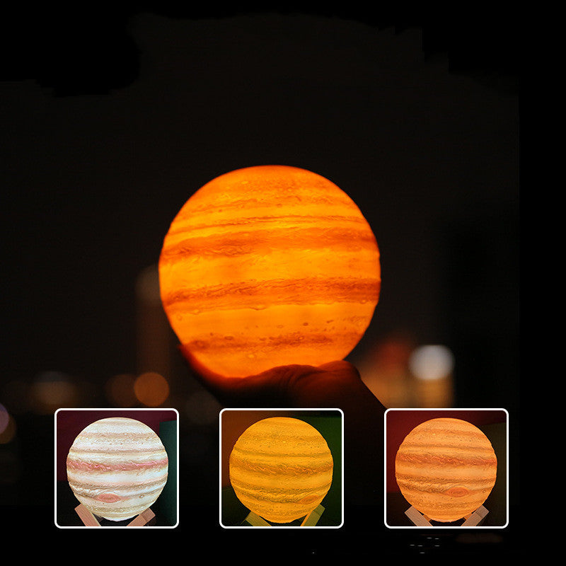 Moon & Jupiter LED Table Lamp – Creative Night Light for Bedside