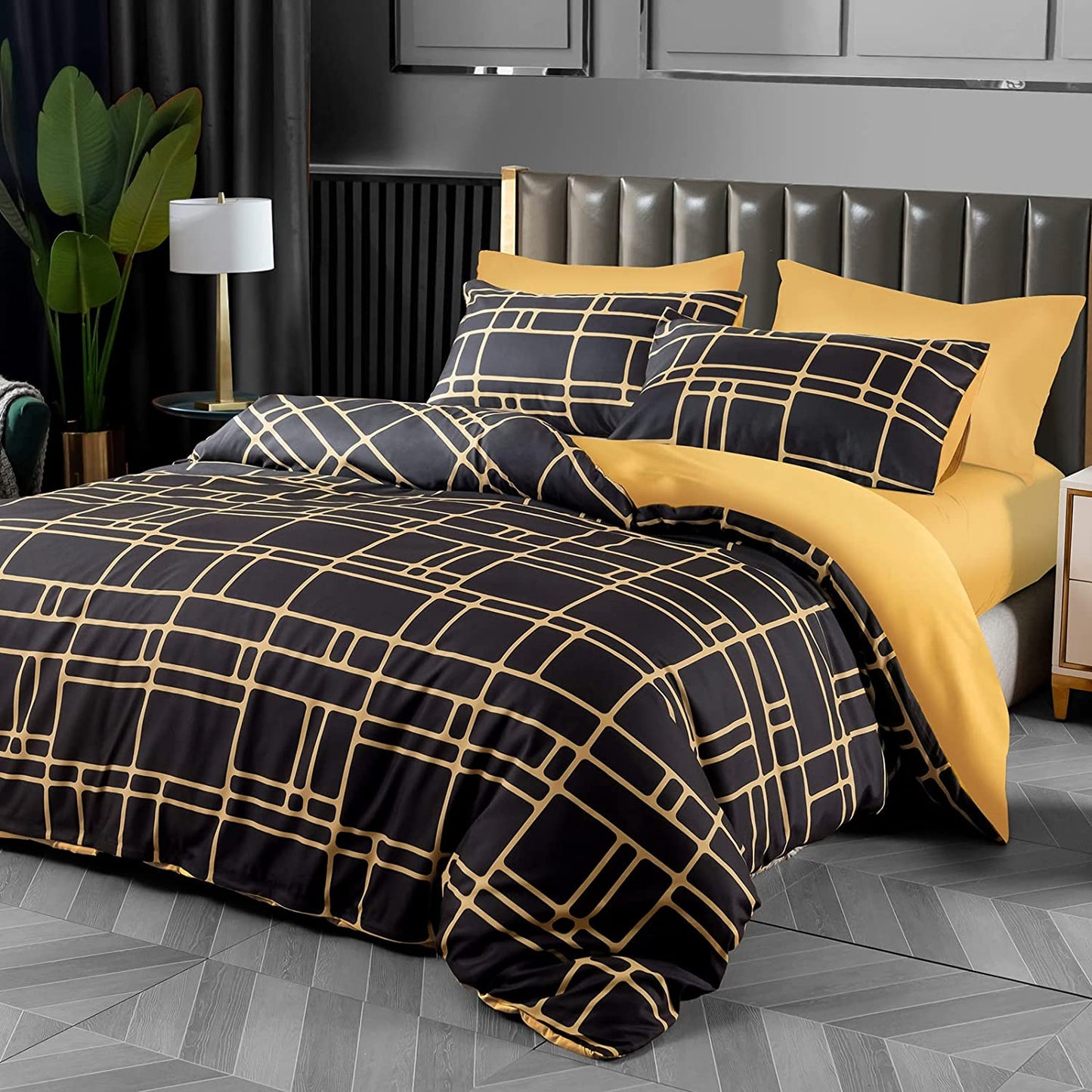 Double Duvet Set Premium Brushed Microfiber Duvet Cover Double Ultrasoft Hypoallergenic Duvet Double Cover Set Non Iron Luxury Bedding Set with Zipper Closure
