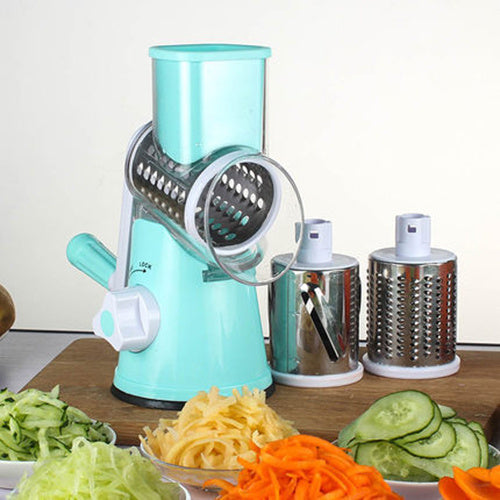 Manual Round Mandoline Slicer – Multi-Function Veg & Cheese Cutter