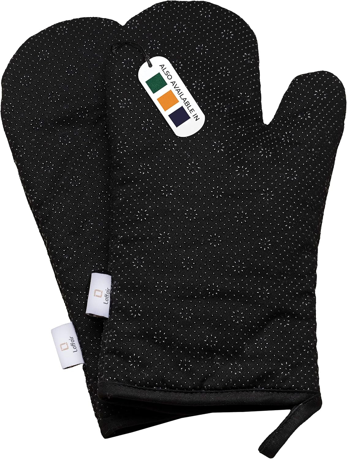 Oven Mitts Premium Non-Slip Silicone Oven Gloves Heat Resistant - Oven Mitt Stylish & Versatile Kitchen Protection Oven Mitts Heat Resistant Black