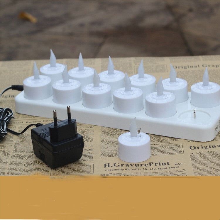 12 LED Rechargeable Flameless Candles – Long-Lasting & Eco-Friendly