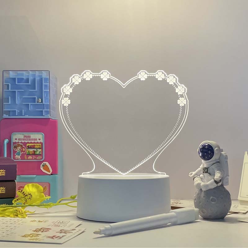 3D Acrylic LED Message Board – Handwriting Light-Up Sign for Home Decor