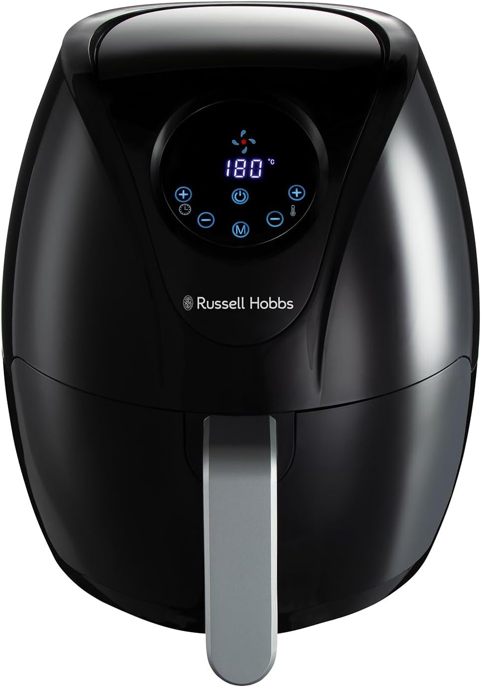 Compact Rapid Digital Air Fryer 3.5L [4 Cooking Functions] Energy Saving, Dishwasher Safe Parts, Touch Screen, Removable Basket, Timer, Max Temp 200°C, No Oil, Grill, Bake, 27350