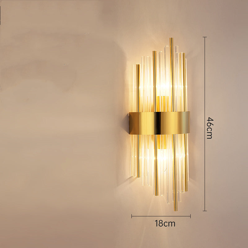 Luxury Crystal Bedside Lamp – Transparent Modern Night Light