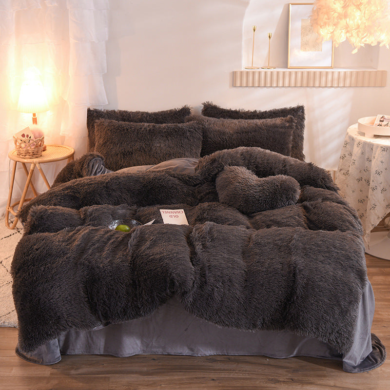 Warm & Fluffy Fleece Duvet Cover Set – Ultimate Winter Coziness