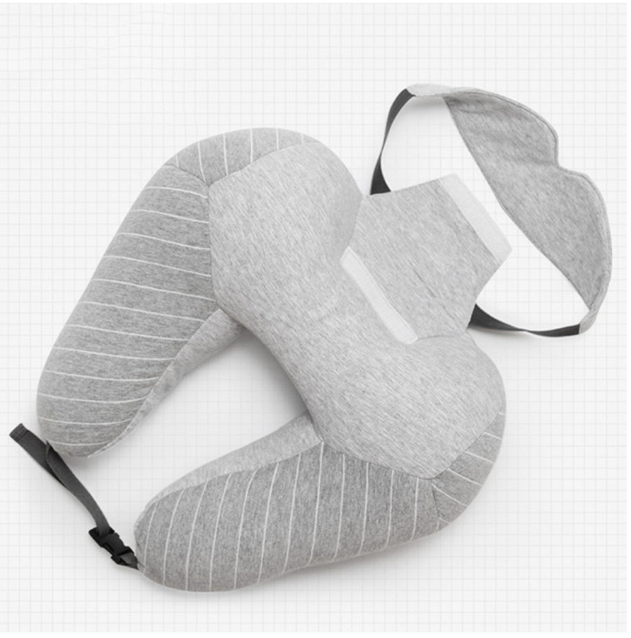 U-Shaped Memory Foam Travel Pillow – Neck & Lumbar Support On-the-Go