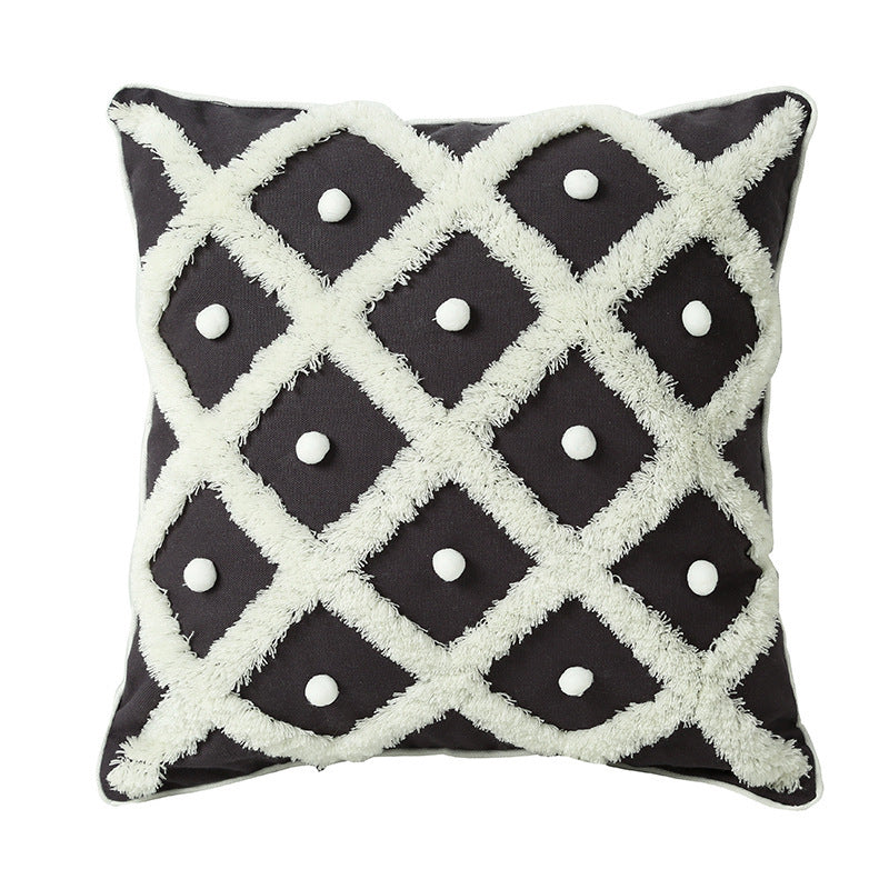Moroccan Tufted Ball Pillow – Chic & Cozy Decorative Cushion