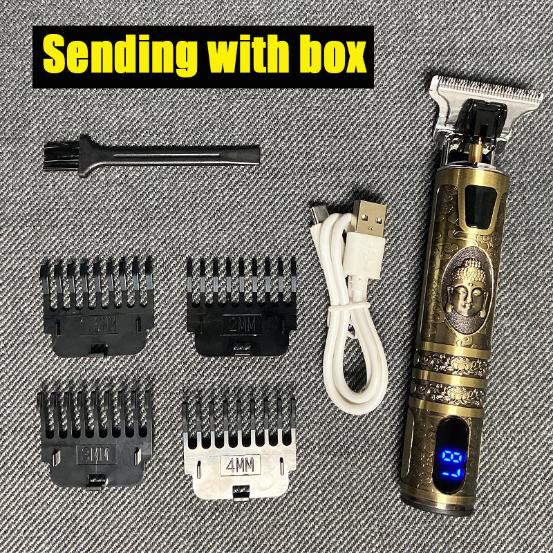 Retro T9 Hair Clipper – Stylish, Powerful & USB Rechargeable
