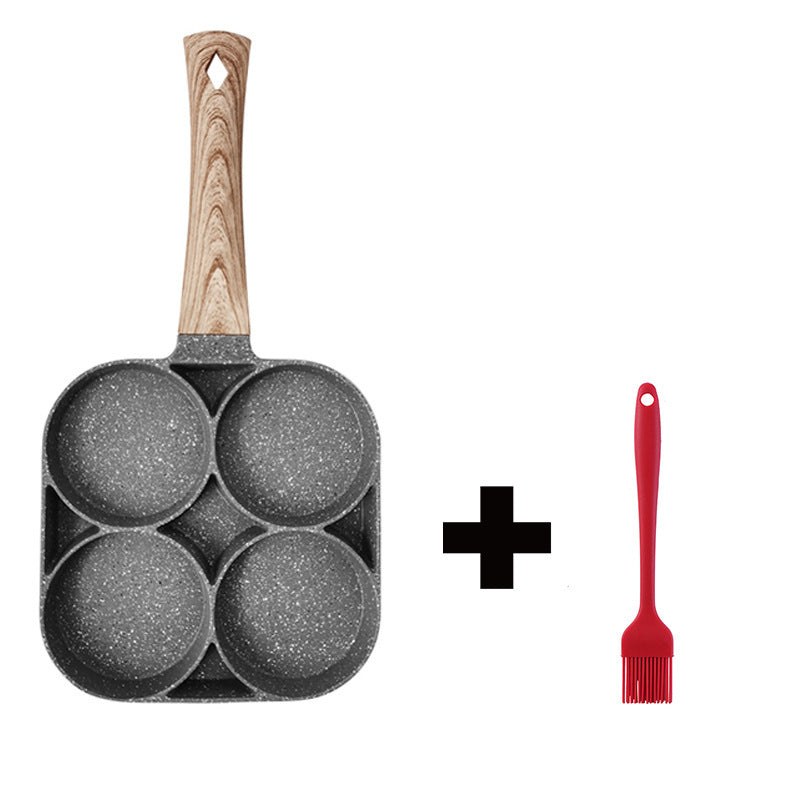 4-Hole Non-Stick Frying Pan – Breakfast Maker for Eggs, Pancakes & Burgers
