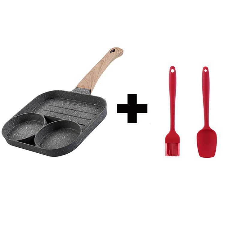 4-Hole Non-Stick Frying Pan – Breakfast Maker for Eggs, Pancakes & Burgers