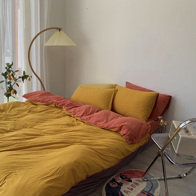 Minimalist Solid Color Bed Sheet – Stylish Simplicity Meets Comfort