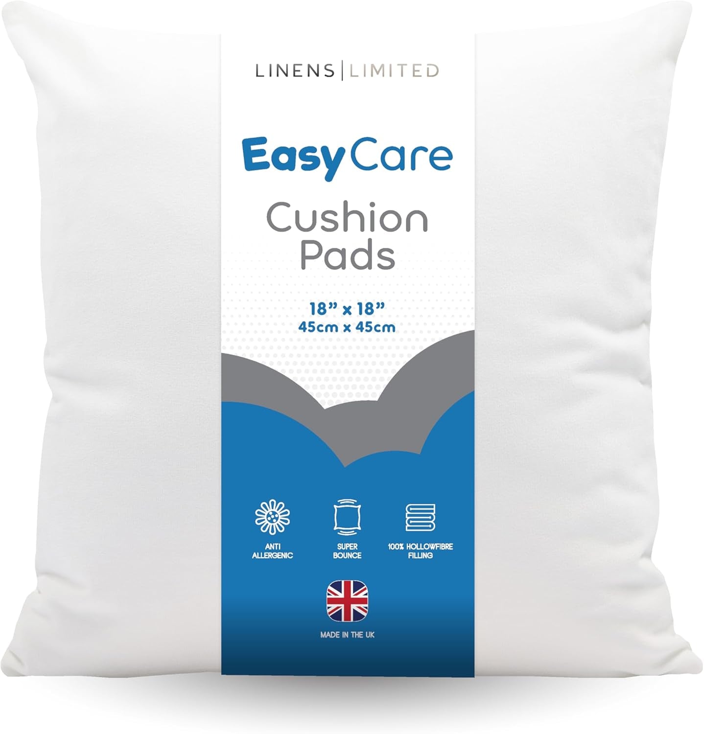 - Cushion Insert 40Cm X 60Cm, Made in the UK, Soft and Plump, Non-Allergenic Sofa Cushion Pad, Easy to Clean, Large Cushion Inner, Perfectly Fits Covers (White) (2 Pack)