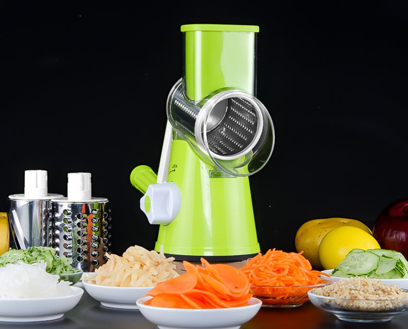 Manual Round Mandoline Slicer – Multi-Function Veg & Cheese Cutter
