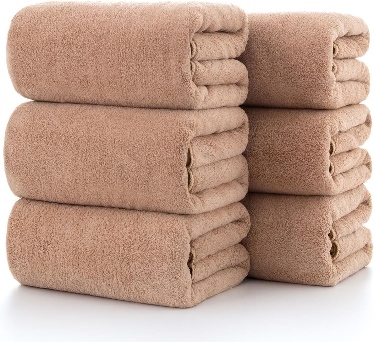 Towels 4-Piece Soft Microfiber Bath Towel Set Incredibly Absorbent Lightweight Quick Dry and Durable, 55" L X 27" W, 4 Pack Multicolour