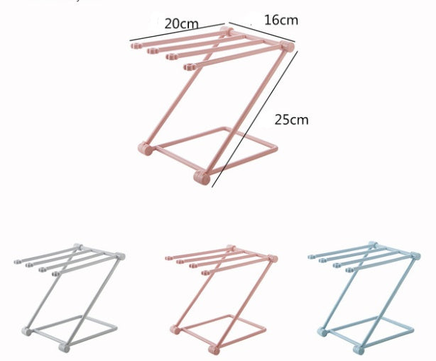Foldable Dishcloth Holder – Space-Saving Kitchen Towel Drying Rack