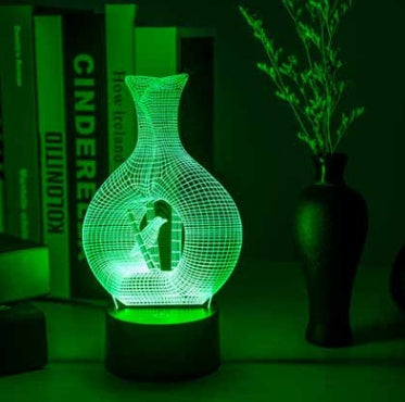 3D LED Night Light – Creative Mood Lamp for Bedroom & Desk Decor