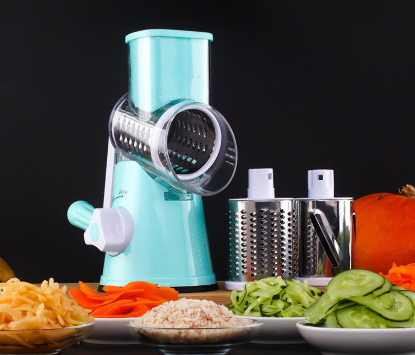 Manual Round Mandoline Slicer – Multi-Function Veg & Cheese Cutter