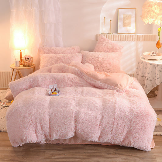 Warm & Fluffy Fleece Duvet Cover Set – Ultimate Winter Coziness
