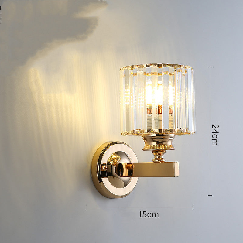 Luxury Crystal Bedside Lamp – Transparent Modern Night Light