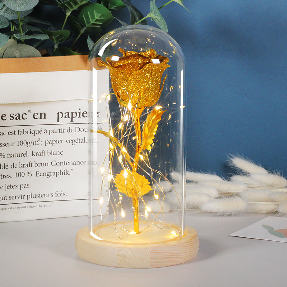 Eternal Rose LED Light in Glass – Valentine’s Gift for Her