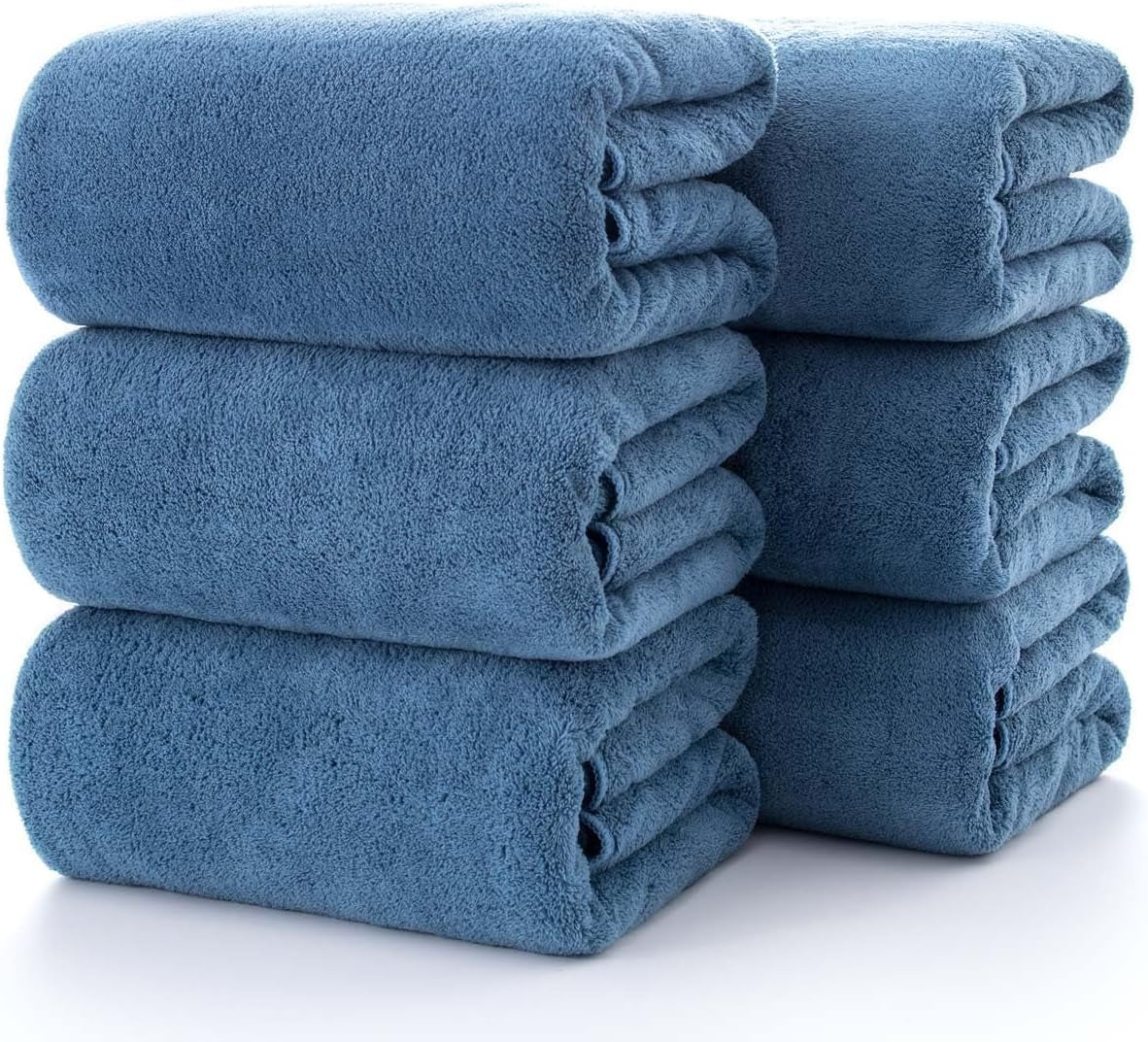 Towels 4-Piece Soft Microfiber Bath Towel Set Incredibly Absorbent Lightweight Quick Dry and Durable, 55" L X 27" W, 4 Pack Multicolour