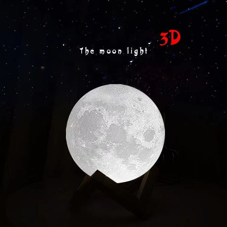 3D Printed Moon Night Lamp – Romantic Table Light for Valentine’s Day