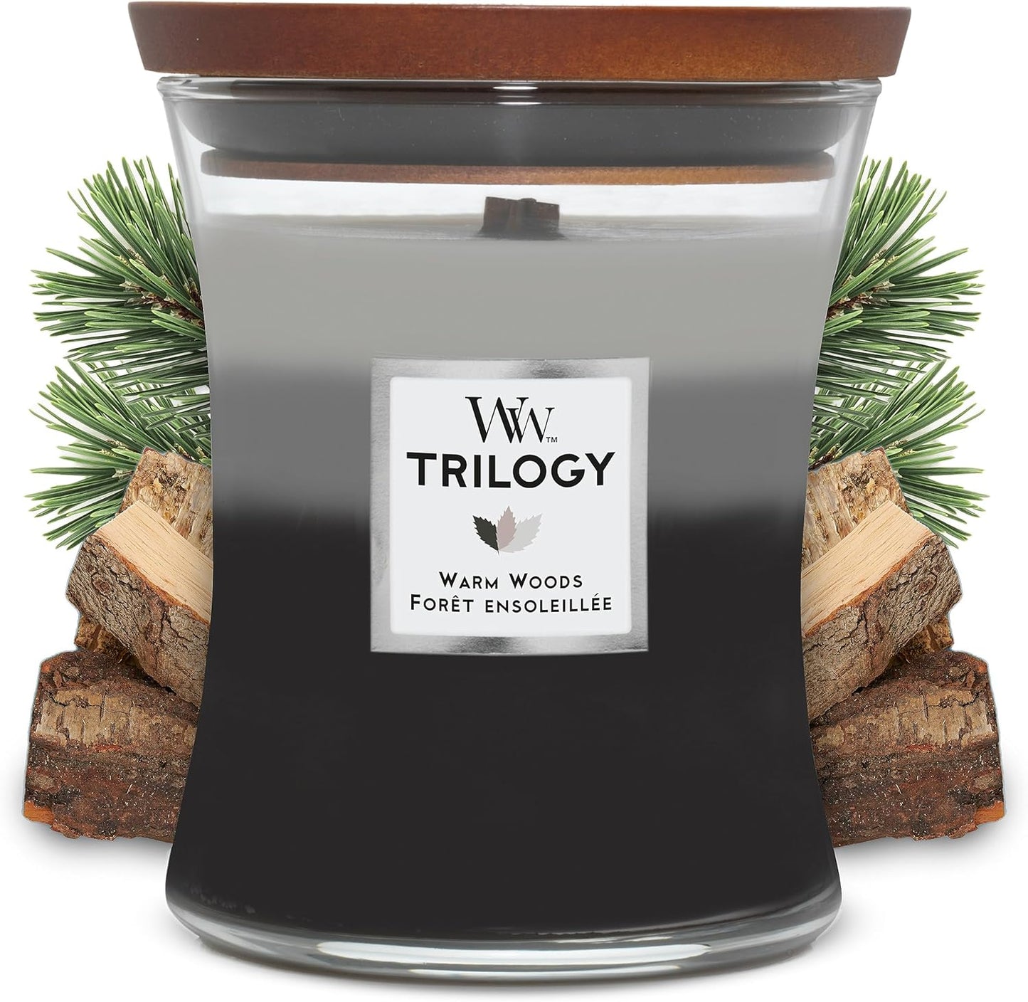 Scented Candle with Crackling Wick, Vanilla Bean Large Hourglass Candle, Long Burning Candles: up to 130 Hours, Perfect Gifts for Women